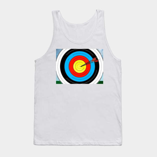 Archery Arrows Target Practice Tank Top by BarbaraGlebska